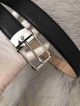 AAA Reversible Montblanc Belt Fake Online - Black Leather Steel Buckle (4)_th.jpg